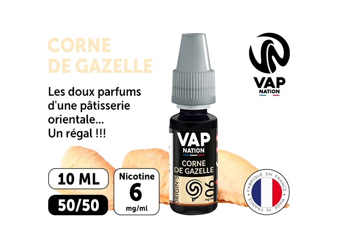 VAP NATION 10ml CORNE DE GAZELLE 06 MG ML