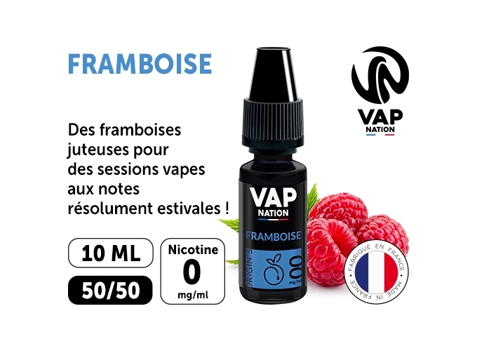 VAP NATION 10ml FRAMBOISE 00 MG