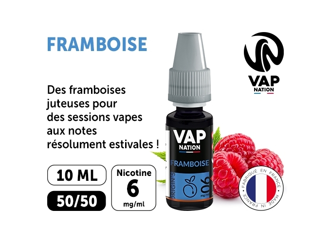 VAP NATION 10ml FRAMBOISE 06 MG