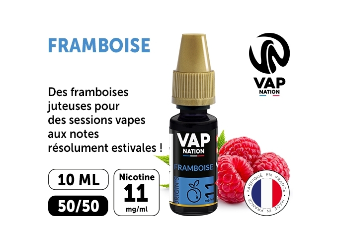 VAP NATION 10ml FRAMBOISE 11 MG