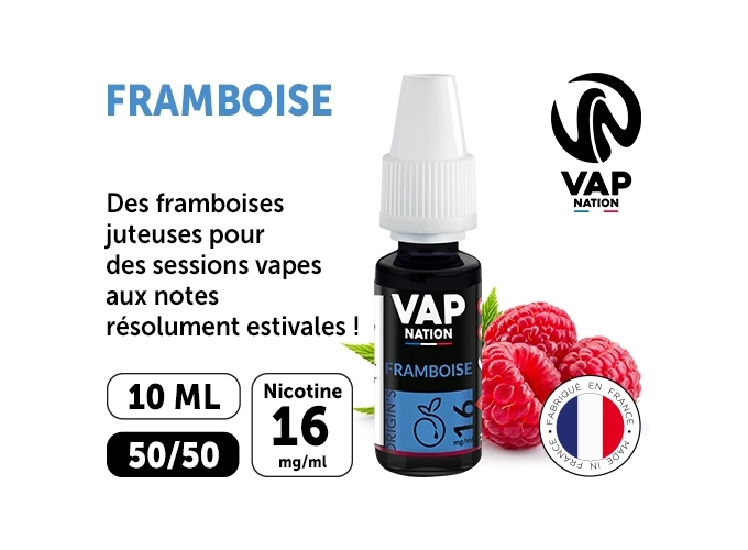 VAP NATION 10ml FRAMBOISE 16 MG