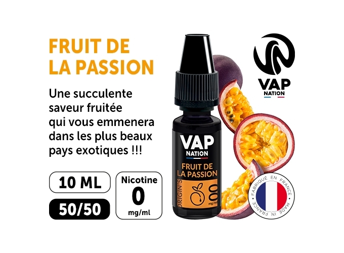VAP NATION 10ml FRUIT DE LA PASSION 00MG