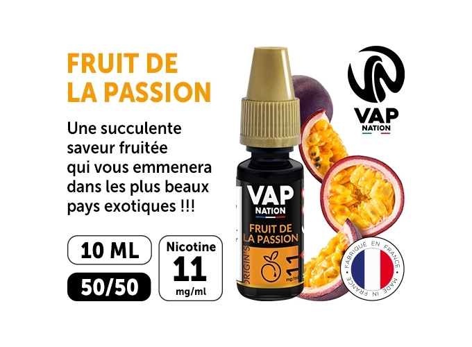 VAP NATION 10ml FRUIT DE LA PASSION 11MG