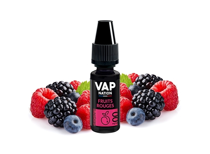 VAP NATION 10ml  FRUITS ROUGES 00MG