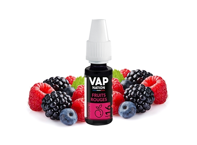 VAP NATION 10ml  FRUITS ROUGES 16MG