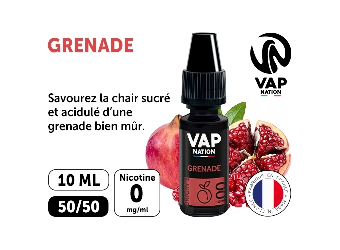 VAP NATION 10ml GRENADE 00 MG