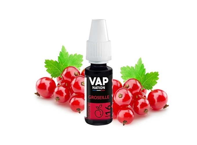 VAP NATION 10ml GROSEILLE 16 MG ML