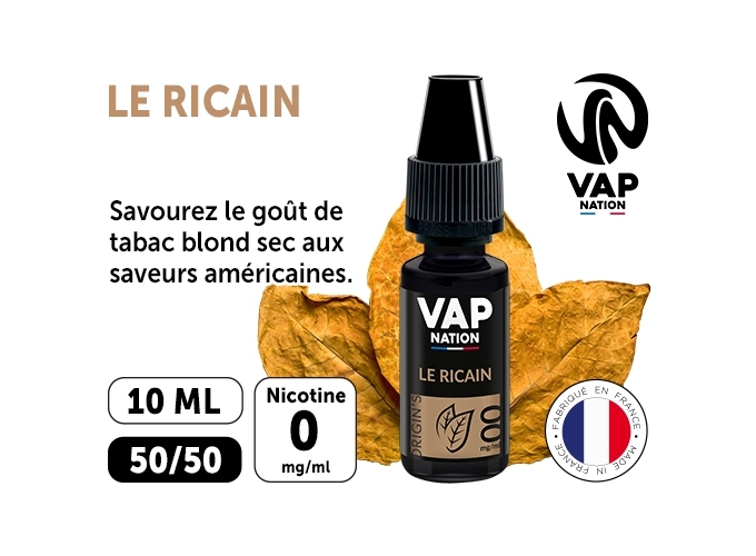 VAP NATION 10ml LE RICAIN 00 MG