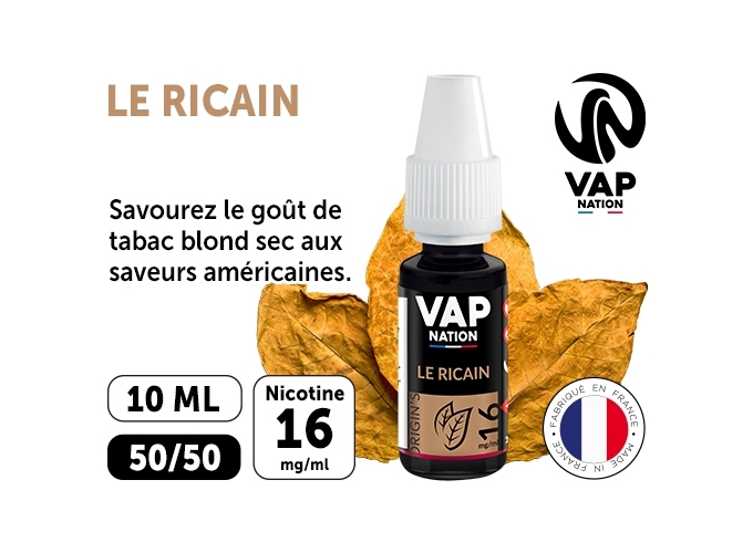 VAP NATION 10ml LE RICAIN 16 MG