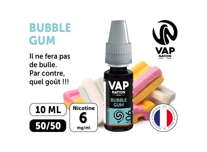 VAP NATION 10ml MALABAR BUBBLE GUM 06 MG ML