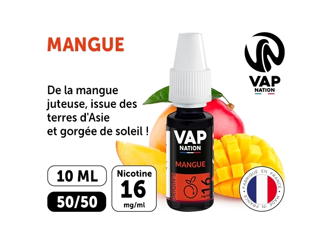 VAP NATION 10ml MANGUE 16 MG ML