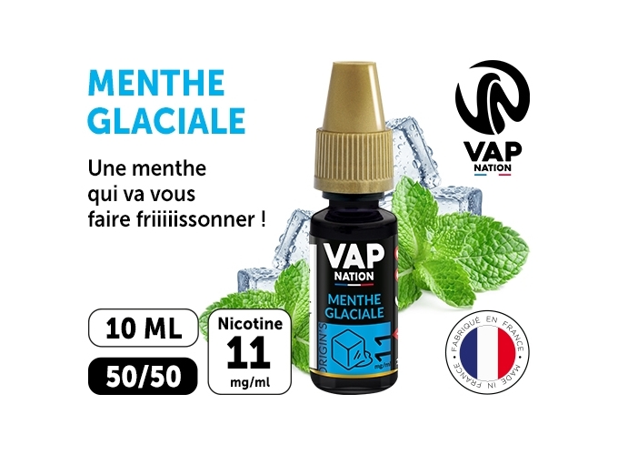 VAP NATION 10ml  MENTHE GLACIALE 11MG