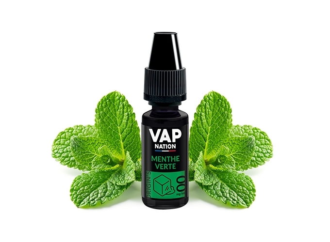 VAP NATION 10ml  MENTHE VERTE 00MG
