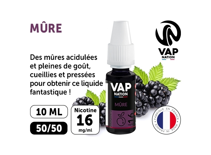 VAP NATION 10ml MURE 16 MG