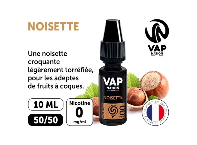 VAP NATION 10ml NOISETTE 00MG
