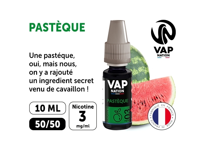 VAP NATION 10ml PASTEQUE 03 MG ML
