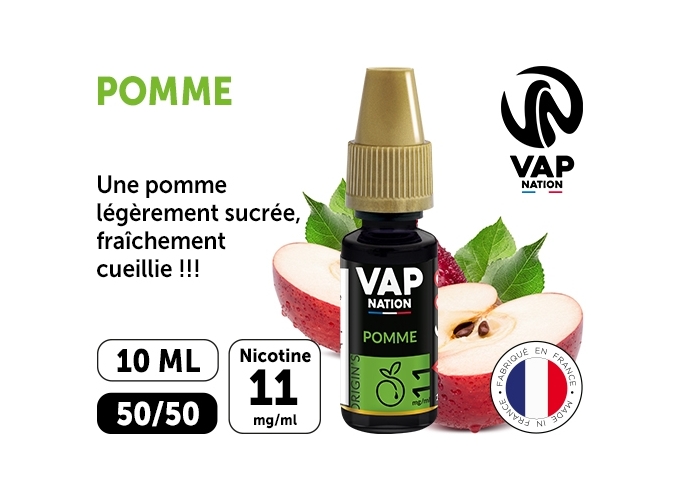 VAP NATION 10ml POMME 11MG