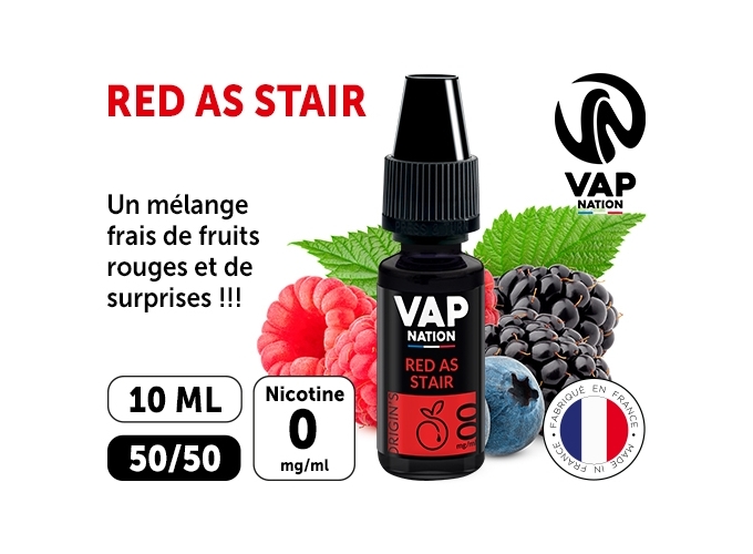 VAP NATION 10ml RED AS STAIR 00 MG