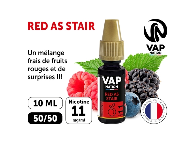 VAP NATION 10ml RED AS STAIR 11 MG