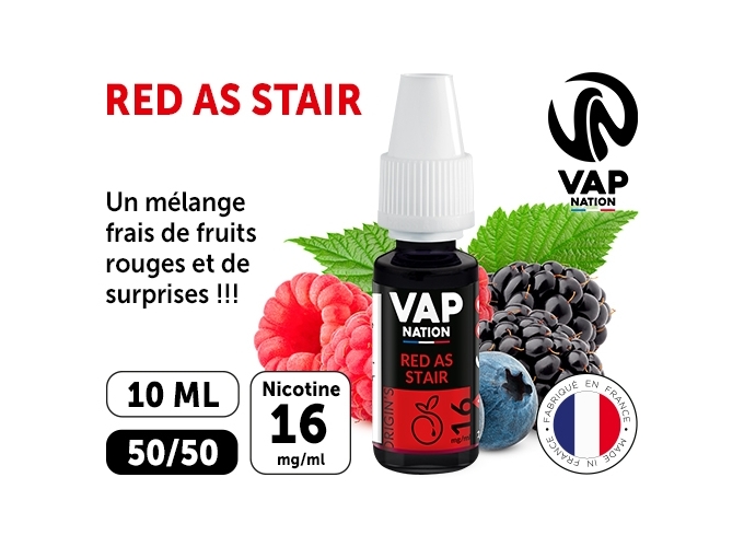 VAP NATION 10ml RED AS STAIR 16 MG