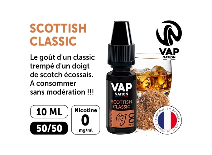 VAP NATION 10ml SCOTTISH CLASSIC 00 MG ML