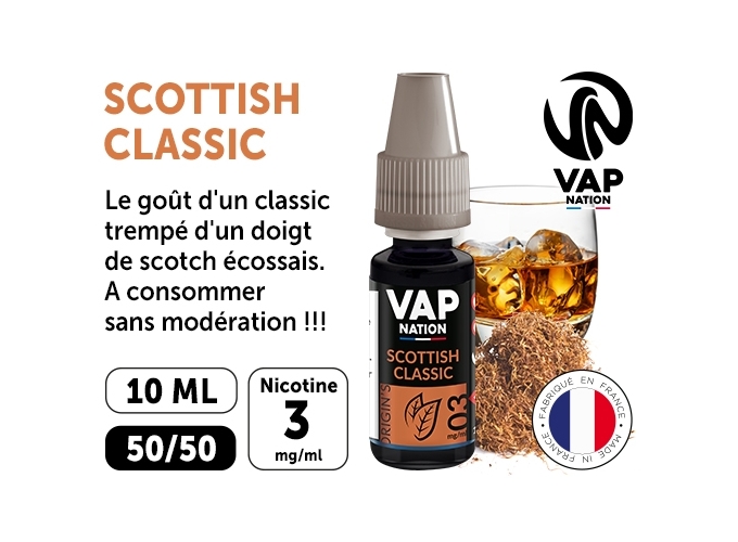 VAP NATION 10ml SCOTTISH CLASSIC 03 MG ML