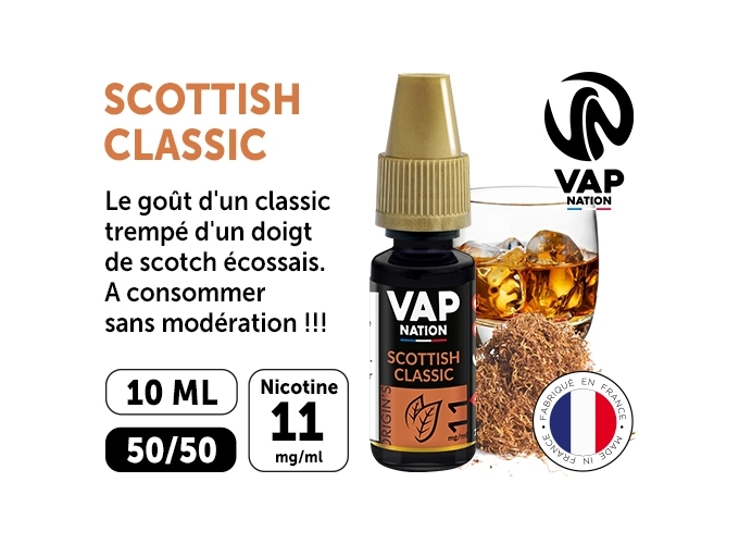 VAP NATION 10ml SCOTTISH CLASSIC 11 MG ML