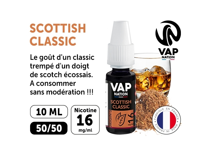 VAP NATION 10ml SCOTTISH CLASSIC 16 MG ML