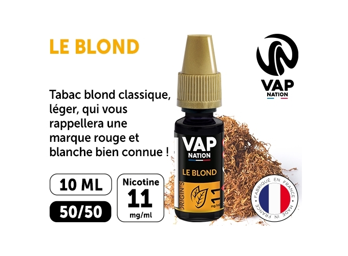 VAP NATION 10ml  TABAC BLOND 11 MG