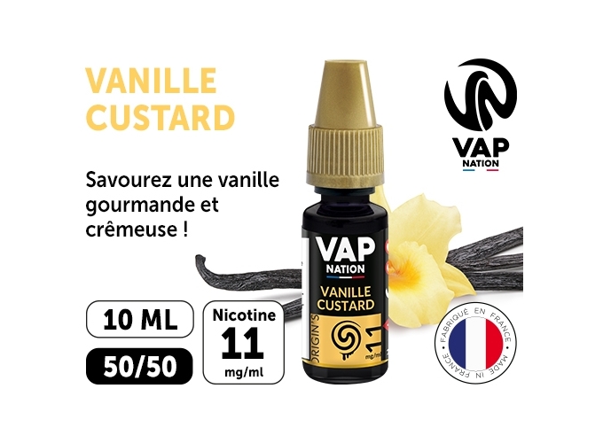 VAP NATION 10ml VANILLE CUSTARD 11 MG ML