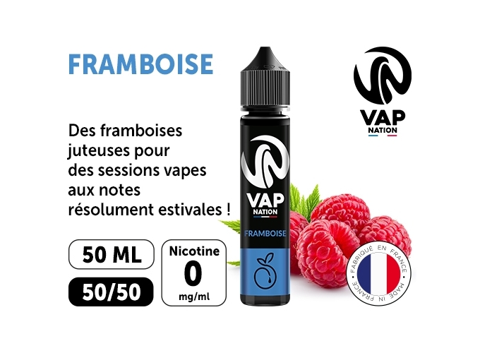 VAP NATION 50 ml FRAMBOISE