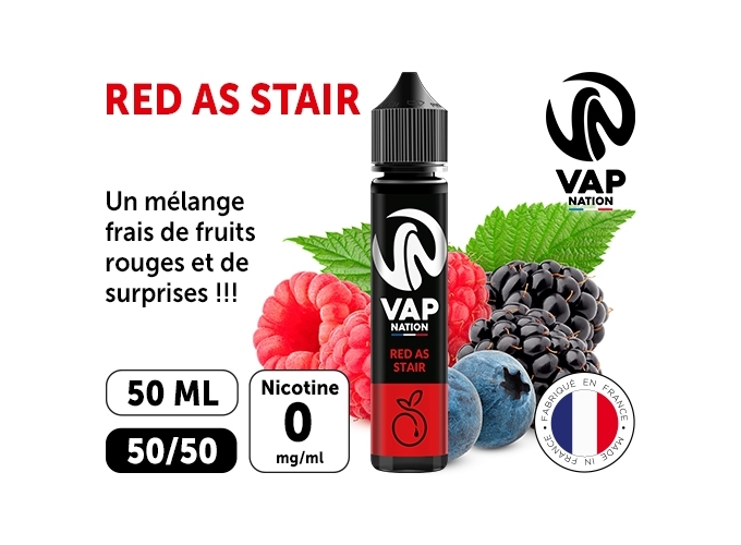 VAP NATION 50 ml RED AS STAIR 00 MG