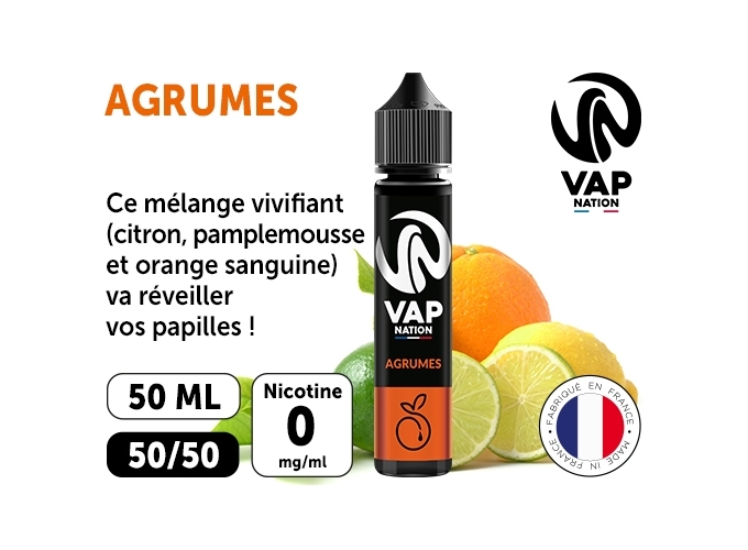 VAP NATION 50ml AGRUME 00MG