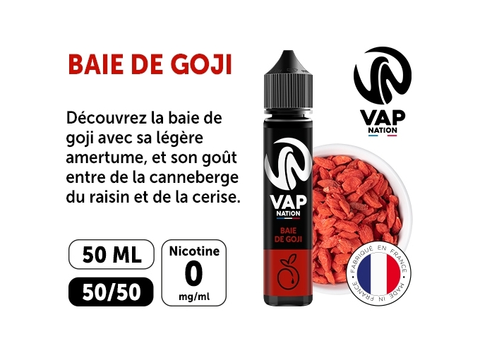 VAP NATION 50ml BAIE DE GOJIE 00 MG