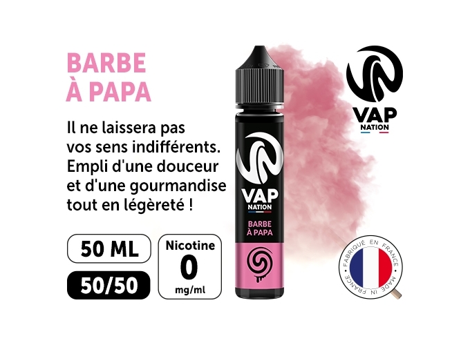 VAP NATION 50ml BARBE A PAPA 00 MG