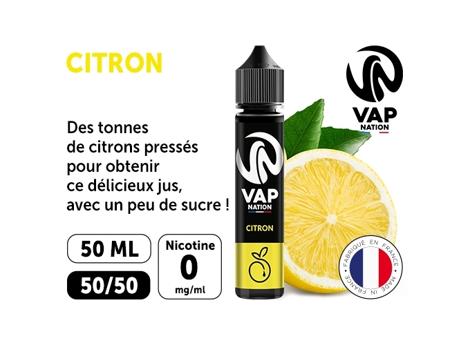 VAP NATION 50ml CITRON 00 MG ML