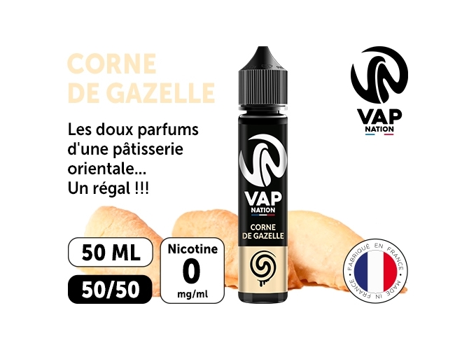 VAP NATION 50ml CORNE DE GAZELLE 00 MG ML