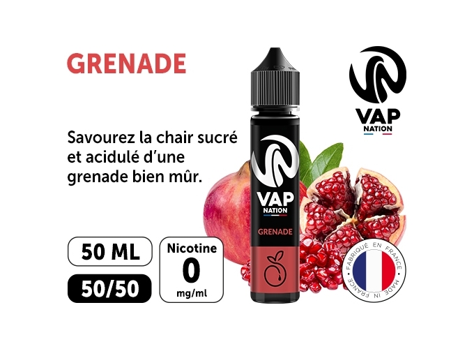 VAP NATION 50ml  GRENADE 00MG