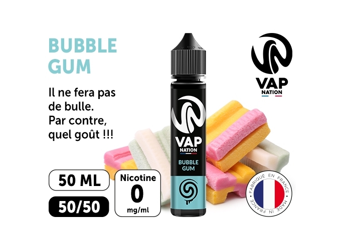 VAP NATION 50ml MALABAR BUBBLE GUM 50 MG ML