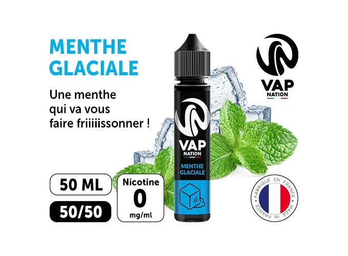 VAP NATION 50ml  MENTHE GLACIALE 00MG