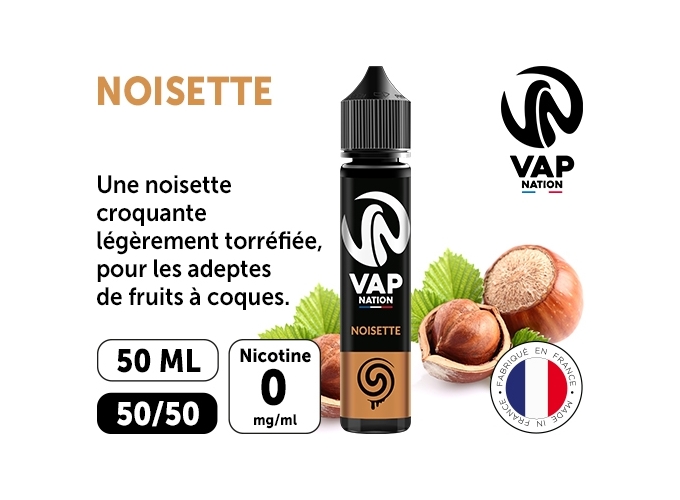 VAP NATION 50ml NOISETTE 00MG