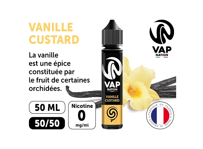 VAP NATION 50ml VANILLE CUSTARD 00 MG ML