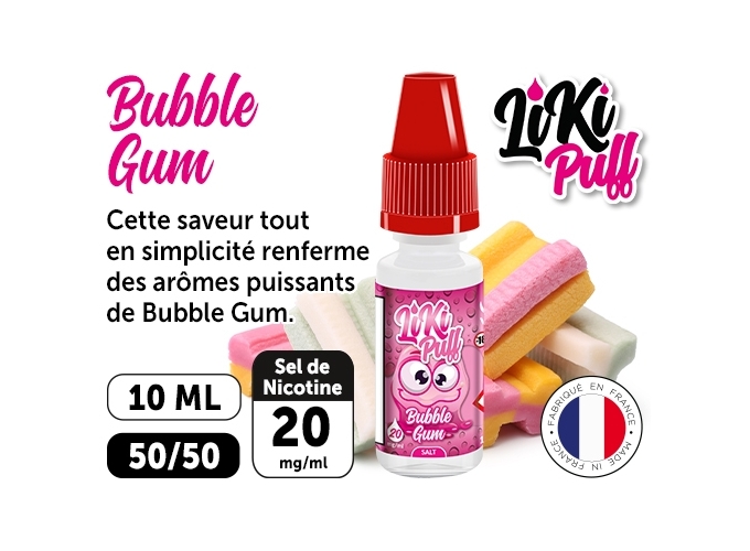 VAP NATION LIKI PUFF BUBBLE GUM 20 MG ML