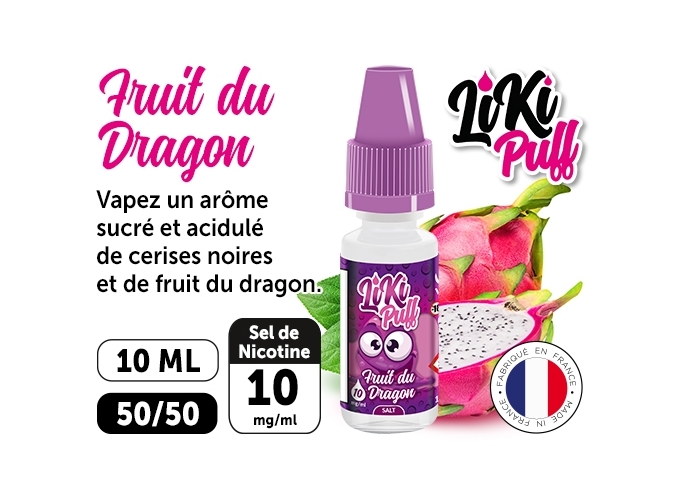 VAP NATION LIKI PUFF FRUIT DU DRAGON 10 MG ML