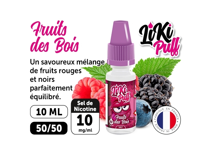 VAP NATION LIKI PUFF FRUITS DES BOIS 10 MG ML