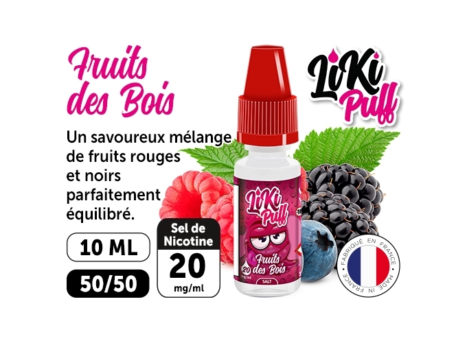 VAP NATION LIKI PUFF FRUITS DES BOIS 20 MG ML