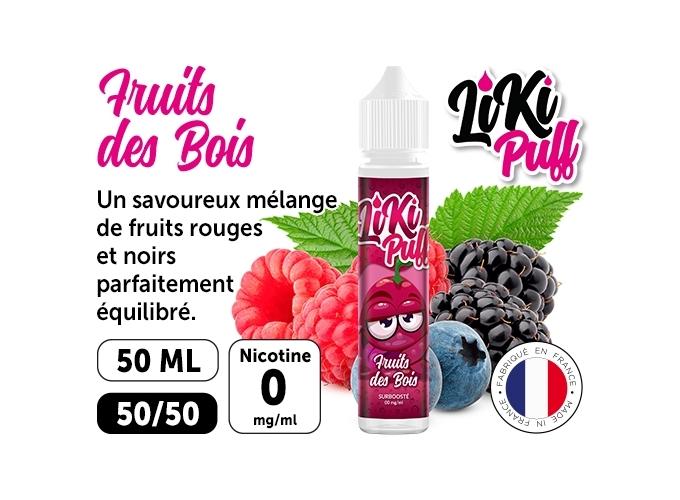 VAP NATION LIKI PUFF FRUITS DES BOIS 50 ML