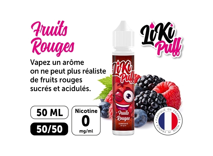 VAP NATION LIKI PUFF FRUITS ROUGES 50 ML