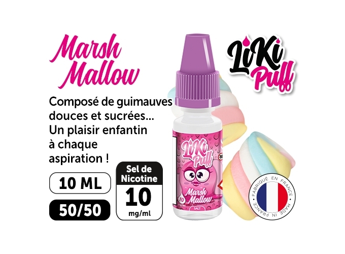 VAP NATION LIKI PUFF MARSHMALLOW 10 MG ML