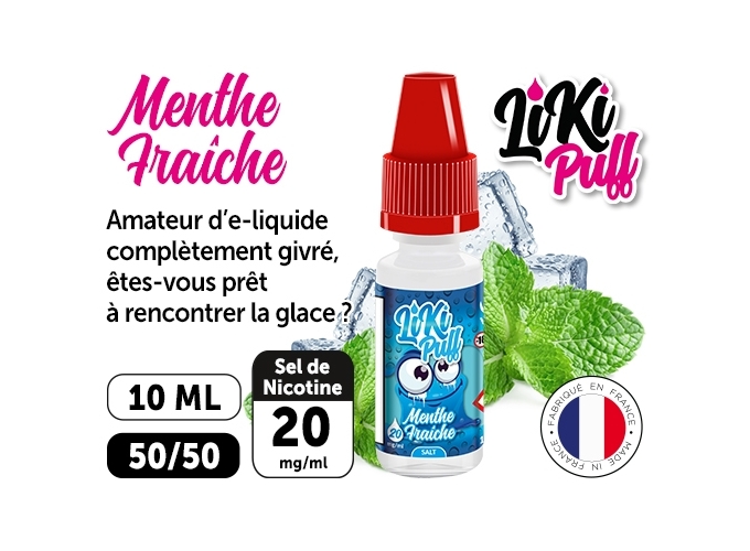 VAP NATION LIKI PUFF MENTHE FRAICHE 20 MG ML